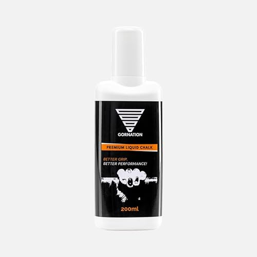 GORNATION Liquid Chalk, Premium Flüssigkreide für Calisthenics, Bouldern, Klettern, Gewichtheben, Pole-Dance & Gym, Flüssiges Magnesia für besseren Halt, schnell trocknend & abwaschbar (1x 200ml)