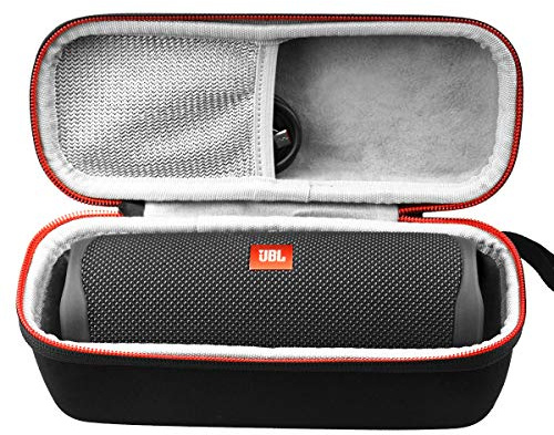 AONKE Voyage Stockage Porter Étui Housse pour JBL Flip 5/6 / 7 / Flip Essential Enceinte Bluetooth Portable Robuste (Inside Gris)