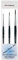 Da Vinci Serie 373 (3373), Set 3 Pinsel rund Synthetik, 0, 2, 4