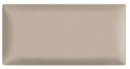 MG Design Pannelli decorativi per pareti 3D 30 x 60 cm imbottito Beige - per una facile installazione, in tessuto velour - testiera per camera da letto, decorazione del soggiorno