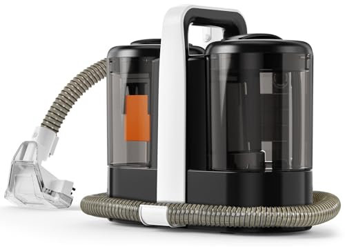 ITEFDTUTNE 400W Waschsauger Teppichreiniger, Entwickelt für Familien mit Haustieren Polsterreiniger Gerät, Fleckenreiniger für Teppich, Sofa, Vorleger, Polster, Treppen, Auto. Weiß