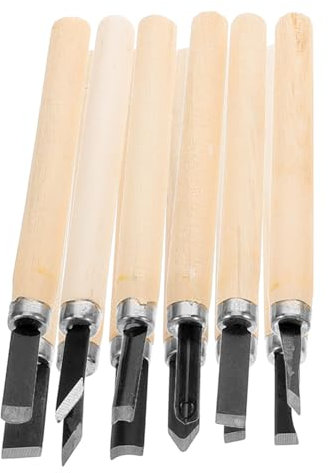 OSALADI 12pezzi Utensili Per Incisione Su Legno Scalpelli Per Legno Kit Per Incisione Su Coltello Per Su Utensili Per Lavorazione Del e Accessori Per Lavorazione Del