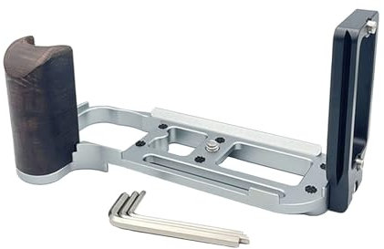 SZZCNOX Arca, piastra a L a sgancio rapido per fotocamera Nikon DF Micro-singola, impugnatura a doppia impugnatura in ebano a forma di L, per accessori per fotocamere Nikon DF, con foro filettato e