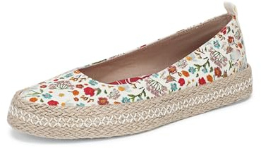 Blowfish Malibu Women's Benita Ballet Flat White Multi 8 M