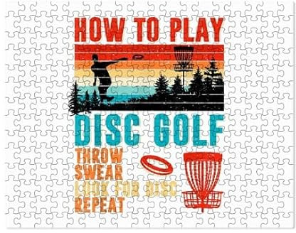 CafePress Cool How to Play Disc Golf Throw SWEA Small Puzzle, 252 pcs.
