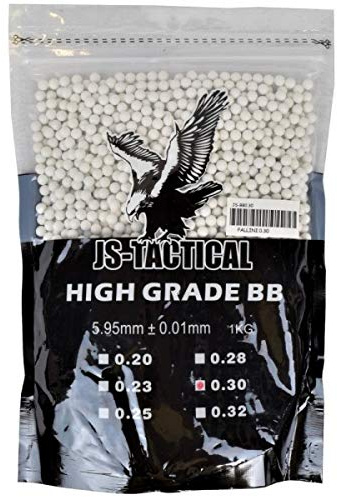 JS-TACTICAL Busta Pallini Softair Sniper 0,30G Bianchi JS-BB0.30