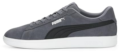 PUMA Unisex Smash 3.0 Sneaker, Gray Tile Black White, 42 EU