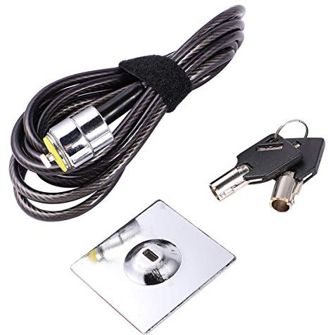 ibasenice 2m Extended Cable Lock Thickened Laptop Lock Buckle for Home Office Use Secure Your Computer for Notebook Computers