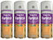 PNJB, All Purpose Yacht Varnish, Professional Gloss Finish Spray Wood Color Paint, Interior, and Exterior Surfaces, Fast Drying Sealer, Easy to Apply, Durable & Flexible Adhesion, 200ml, (4 Pcs)