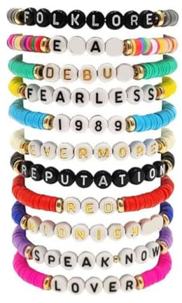 beyonday Matching Friendship Bracelets for Best Friend Heart Energy Stone Beads Couple Relationship Bracelets Valentines Day Gifts for Girlfriend Boyfriend Cosplay Costume Accessories, 11pcs Pack,