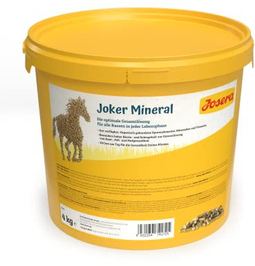 JOSERA Joker Mineral (1 x 4 kg) | Pferd | Premium Pferdefutter für alle Rassen & jeder Lebensphase | optimales Mineralfutter für Pferde zur Unterstützung von Haut-, Fell- und Hufgesundheit | 1er Pack