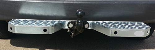 Heavy duty towstep towbar mounted double rear step van, 4x4, Commercial Zinc