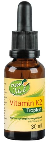 KOPP Vital® Vitamin K2 Tropfen, 30ml, Vitamin K2 ist in MCT-Öl gelöst