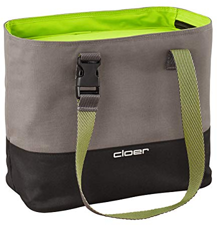 Cloer 810-14 Isoliertasche, Lunch Care System, Lunchbag für bis zu 3 Lunchboxen, Isolierfunktion, Reflektierendes Logo, Polyester, Grün, 9 Liter