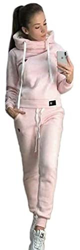 Yutdeng Chándal para hombre con capucha y pantalón para otoño e invierno, ideal para el gimnasio, traje de verano