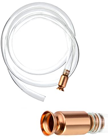 QWORK® Pompa a Sifone per Travaso Liquidi, Pompa Travaso Autoadescante per Gas/Benzina/Carburante/Acqua, 13,5 Litri/Minuto