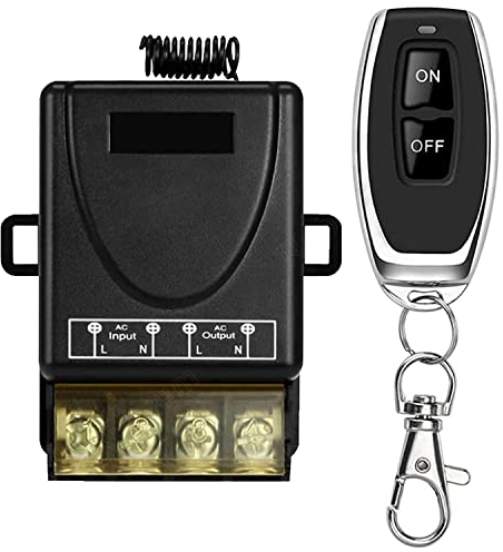 DieseRC 433Mhz Télécommande sans Fil Interrupteur AC 220V 230V 30A Relais Récepteur et 1 émetteur Radio Control pour Pompe à Eau légère Appareils électroménagers Irrigation agricole