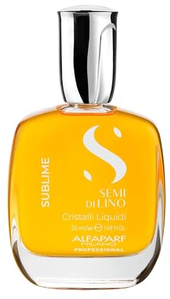 Alfaparf Milano| Semi di Lino Sublime |Cristalli Liquidi - Siero illuminante istantaneo per tutti i tipi di capelli, 50ml