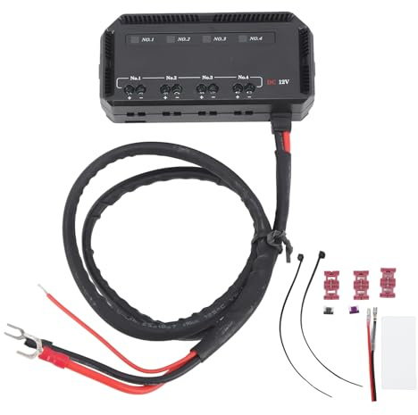 VGEBY Motorcykelsäkringsblock, 12V Universal 20A Snabbkopplingssäkringsbox med LED-indikatorlampa för motorcyklar och bilar