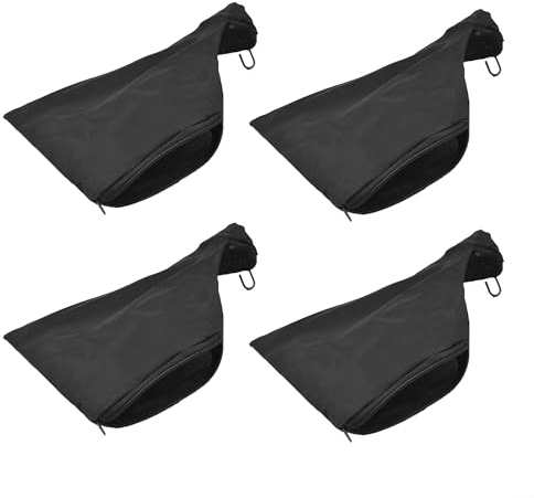 Lot de 4 sacs anti-poussière avec fermeture éclair et fil pour 255 pièces de ponceuse à bande de scie à onglet, sac à poussière de rechange pour pièces de scie circulaire