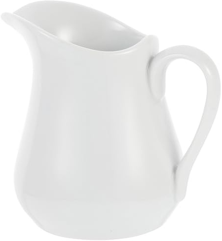 Homoyoyo Porzellan Milchkännchen 500ml - Elegante Milchkanne - Ideal Für Kaffee Latte Und Espresso Perfekt Zum Aufschäumen Und Servieren Von Sahne Oder Soßen