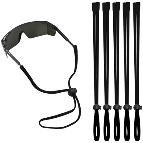 Surplex 6 Pcs Cordones para Gafas, Ajustables para Gafas Deportivas, Cuerda de Gafas Antideslizante, Cordones para Gafas de Sol y Gafas Deportivas, Cinta para Gafas para Niños Hombre Mujer