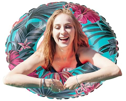 Anelli galleggianti in piscina - Tubi da nuoto gonfiabili per adulti, giocattoli in acqua galleggiante, per la spiaggia di relax, cerchio di nuoto estivo, divertimento il lago floatiess, att