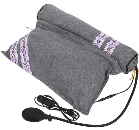 Milisten Heated Neck Pillow: Adjustable Electric Neck Heating Pillow - USB Powered Supportive Cushion for Vehicle Plane - Thermal Compress Heated Wrap