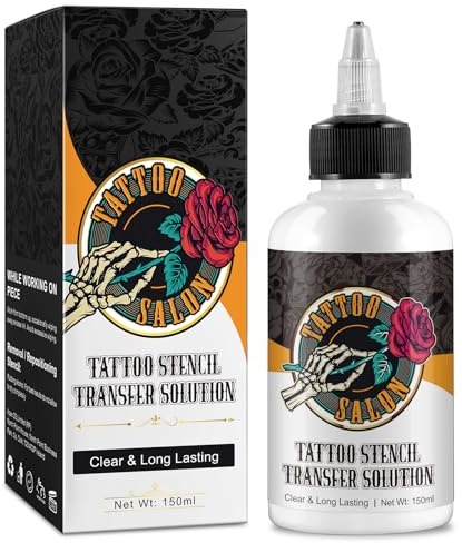 Tattoo Stencil Transfer Gel 150 ml – Gel per Trasferimento Stencil Tatuaggi, Crema Professionale per Tattoo, Accessori Tattoo per Artisti e Kit