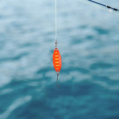 aqxreight Trout Lures Trout Blinkers for Fishing Lures for Trout3 5g/3 4cm Variety of for Fishi Blinkers for FishingTrout for TroutTrout LuresTrout Spoons (orange yellow dots)