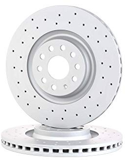 ZIMMERMANN 600.3243.52 2x Bremsscheiben Vorne Ø340mm innenbelüftet gelocht Kompatibel mit VW Golf VII Schrägheck 5G1, BQ1, BE1, BE2 8S0615301 5QN615301A 5Q0615301G
