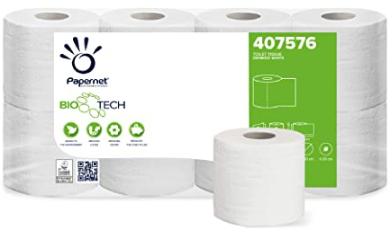 Papernet 407576 Camping Toilettenpapier 2 lagig, Camping Klopapier, Toilettenpapier für chemietoilette Boot wohnmobil Größe 64 Rollen