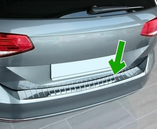 Paraurti Posteriore adatto per VW Passat B8 Variant + ALLTRACK | Dal 2014+ Acciaio Inox Cromato Protezione per Bordo del Bagagliaio Di Carico