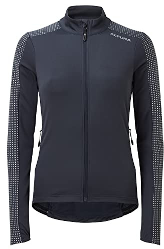 Altura Womens Nightvision Long Sleeve Thermal Cycling Jersey - Navy - 12
