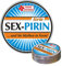 Pfefferminz Bonbon Metalldose - Sexpirin, und Sie bleiben in Form - Soforthilfe | Humorapotheke Spaßmedizin Humormedizin | Pfefferminzdragees | Dose Blechdose Pillendose