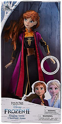 Disney Store Frozen 2 - Official Singing Dolls - Princess Anna (The Next Right Thing), Queen Elsa (Into the Unknown) - (Singles or Twin Pack) (Frozen 2 Anna Singing Doll)