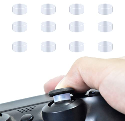 12 Anillos Joystick Protector para Steam Deck,Compatibles con Xbox/PS4/PS5/Steam Deck/Switch Controller,protección de Joystick|Steam Deck Accesorios Transparent