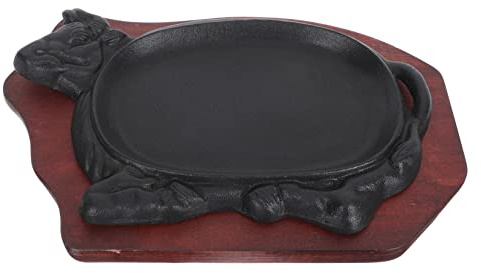 IMIKEYA Plaque De Grill Fonte Antiadhésive Pour Steak Et Poisson Pour Barbecue Et Teppanyaki à