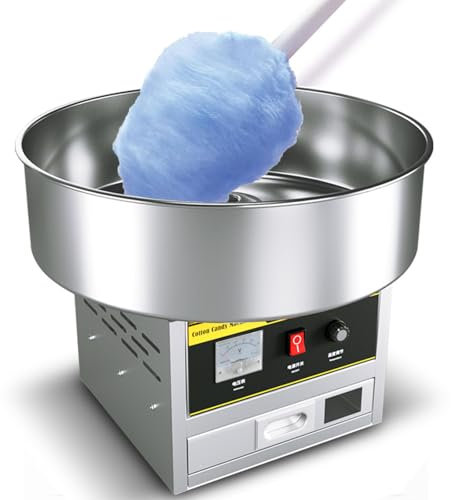 Macchina per Zucchero Filato da 1200 W, Macchina per Zucchero Filato Fai da Te, Produce Zucchero Filato, Dolci Fatti in Casa, Feste per Bambini, Regalo,Stainlesssteeltype