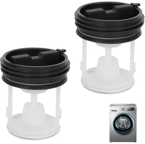 2 PCS Filtre à charpie tamis filtre à charpie remplacement compatible avec Bauknecht Whirlpool 481248058385, Filtre à Peluches de Qualité, Économie d'Énergie et Installation Facile