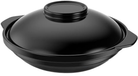 UBOHUZ Casseruola Casseruola in Ceramica da 68 Once, Ceramica Resistente alle Alte Temperature, pentole con Coperchio per Brasare, Stufare(88oz)