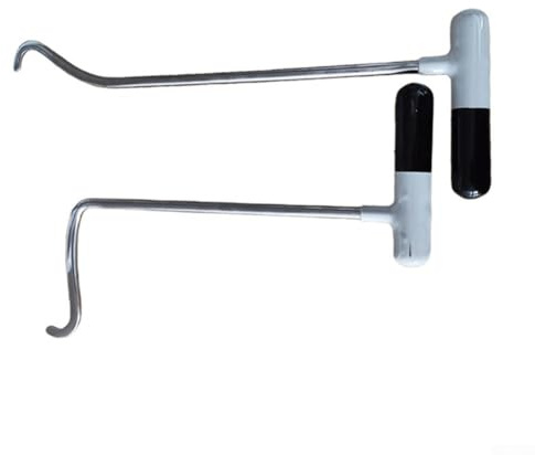 Honseadek Kit di riparazione per ammaccature auto – 2 pezzi in lega di acciaio speciale con gancio a leva, montaggio ad alta universalità, dentato P