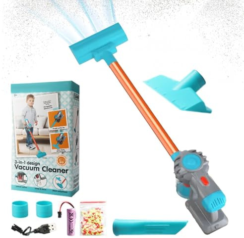 Aspirapolvere Giocattolo Per Bambini, Set Da Gioco Educativo Per Imitare La Pulizia, Pulizie Con Vero Aspirapolvere Per Bambini Regalo Camera Dei Giochi Casa E Festa