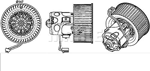 MAHLE AB 151 000P Interior Fan Suitable for BMW 5 (F10)