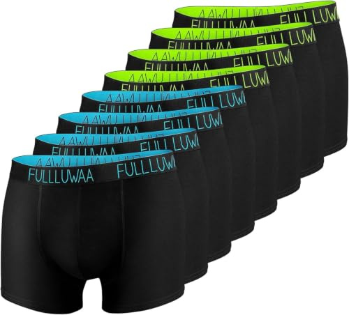 Fullluwaa Herrens Boxer Shorts 8-pack Briefs Bomull Herr Retro Shorts Boxer Underkläder S, M, L, XL, XXL, XXXL