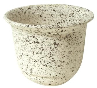WH WORKING HOUSE Maceta MACETERO Tiesto CUBREMACETA PEQUEÑO Moteado Blanco