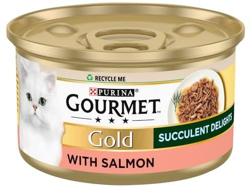 Gourmet Gold Succulent Delights Adult Wet Cat Food Salmon 85g