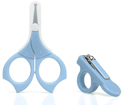 Kiokids Set De Manicura Con Tijeras Para Bebés Azul
