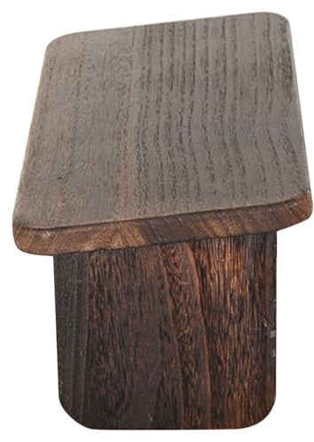 MERRYHAPY Banco de Meditación de Madera Maciza para Oración y Meditación Taburete Portátil para Rodillas Diseño Pulido Cómodo y Versátil para Templo Hogar y Ceremonia de Té