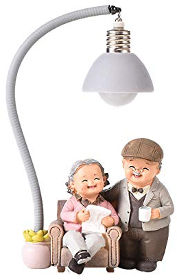 Statuetta Di Anniversario Di Matrimonio Per Coppia: Simboleggia L'Essere Con Te Fino Al Vecchio Giorno Di San Valentino Decorazione Il Regalo Per Coloro Che Ami O Per L'Anniversario (L)